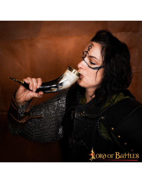 Modelo de chifre de bebida Viking...