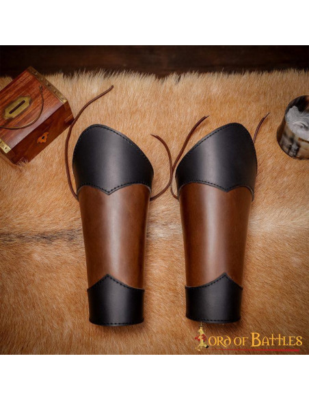 Pulseiras medievais de couro genuíno...