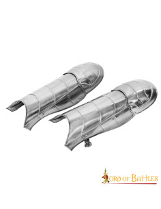 Grevas de fantasia medieval com joelheiras 2