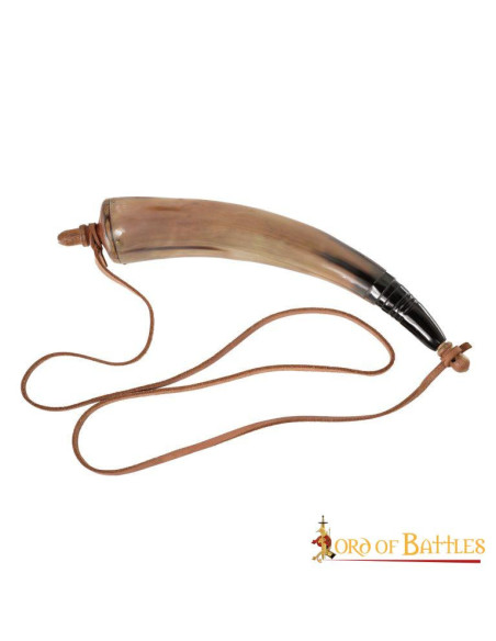 Pólvora em chifre genuíno com...