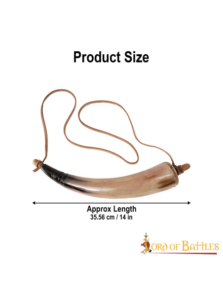 Pólvora em chifre genuíno com...