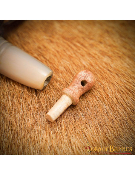 Pólvora em chifre genuíno com...