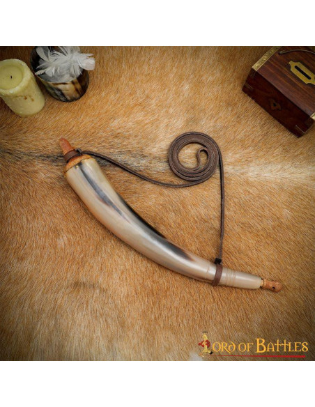 Pólvora em chifre genuíno com...