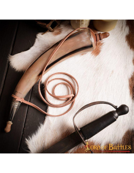 Pólvora em chifre genuíno com...