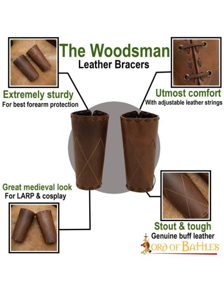 Pulseiras para LARP e Cosplay modelo...