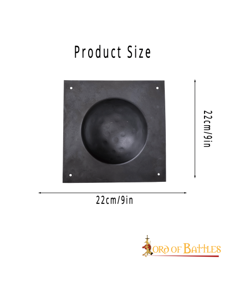 Umbo quadrado para escudo romano Scutum