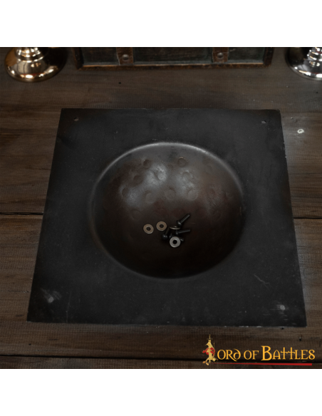 Umbo quadrado para escudo romano Scutum