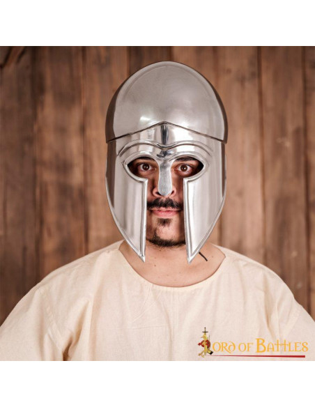 Capacete grego coríntio com forro de...
