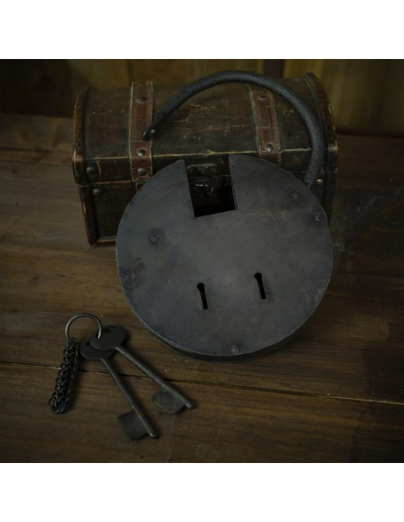 Cadeado de ferro forjado à mão para...