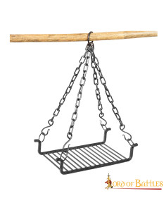 Grelha em ferro forjado para campismo, 48 x 69 cm. 2