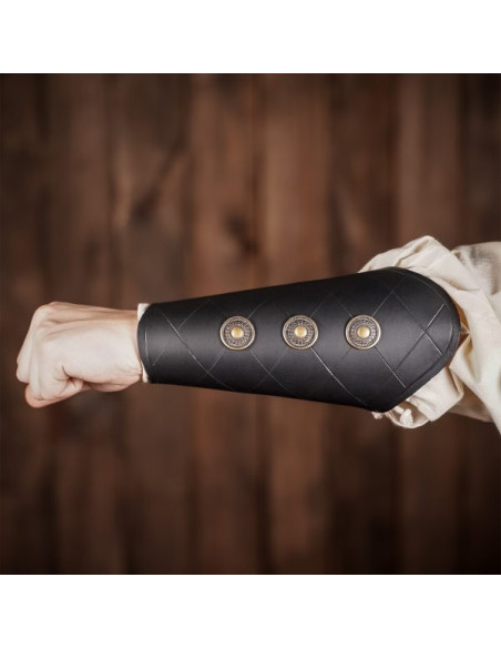 Pulseiras medievais pretas com...