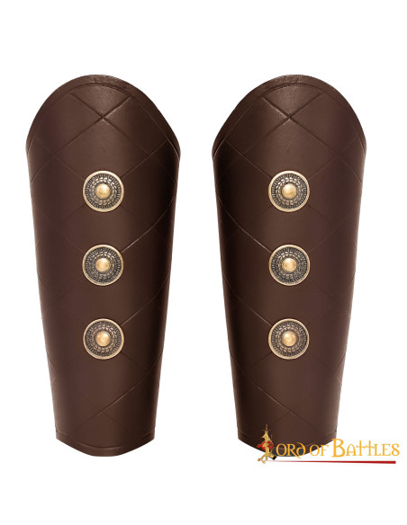 Pulseiras medievais marrons com...