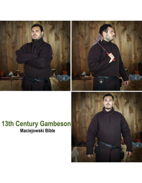 Gambeson medieval acolchoado tipo 8...