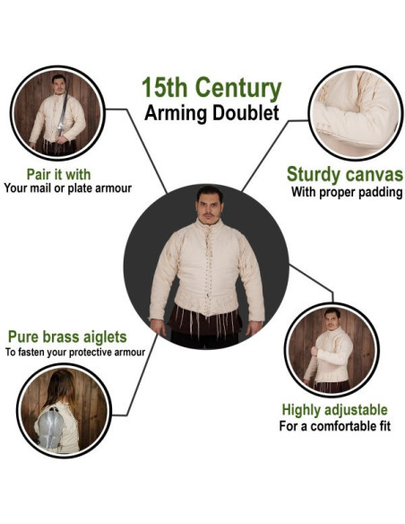 Colete funcional cru s. XV, com...