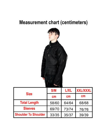 Colete preto funcional s. XV, com...