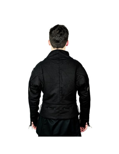 Colete preto funcional s. XV, com...