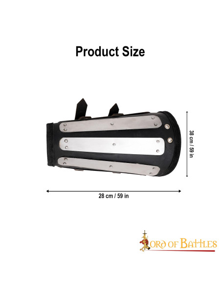 Pulseiras de couro com proteções de...