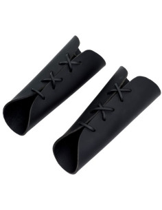 Pulseiras medievais lisas feitas à mão em couro 2