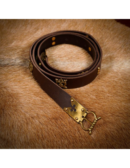 Cinto Cavaleiro Gótico Marrom com...