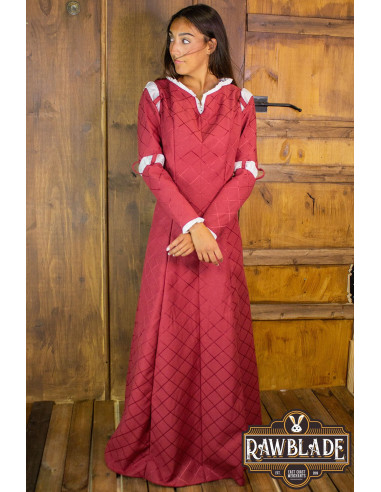 Vestido Medieval Mérida - Vermelho