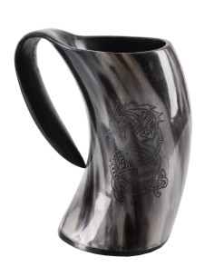 Jarro Viking Fenrir, o Lobo Nórdico, 650-800 ml.