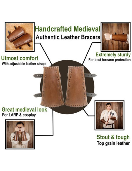 Pulseiras medievais feitas à mão The...