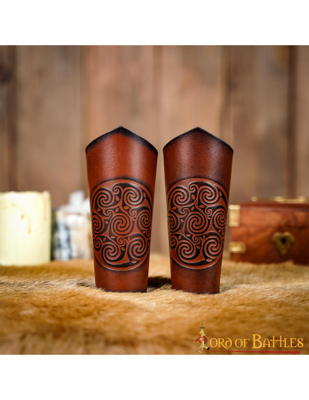 Pulseiras de couro genuíno com design...