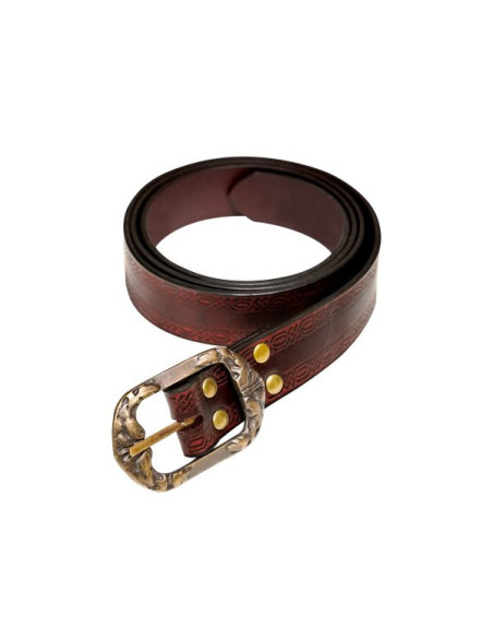 Design em relevo de cinto medieval...