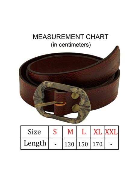 Design em relevo de cinto medieval...