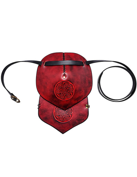 Ombreira de couro com design em...