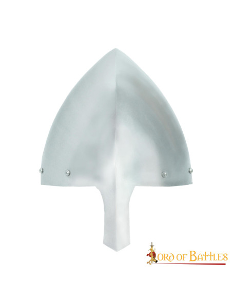 Capacete nasal Olmutz do século XI...