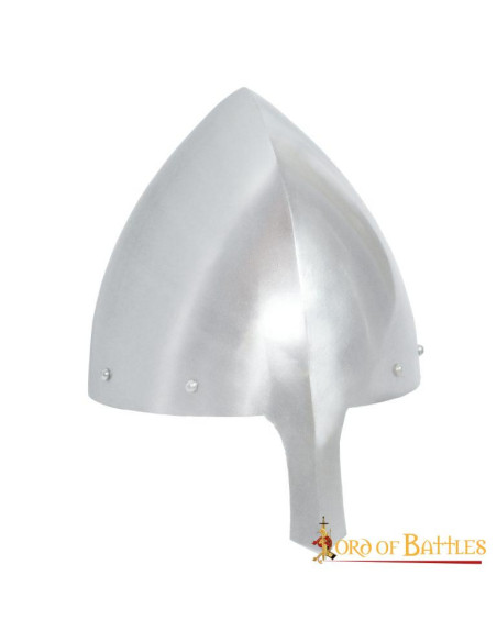 Capacete nasal Olmutz do século XI...