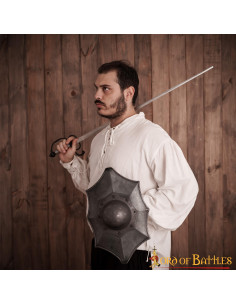 Escudo de esgrima histórico Talhoffer broquel escuro 2