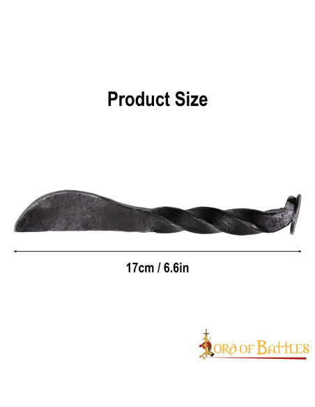 Faca medieval rústica forjada à mão