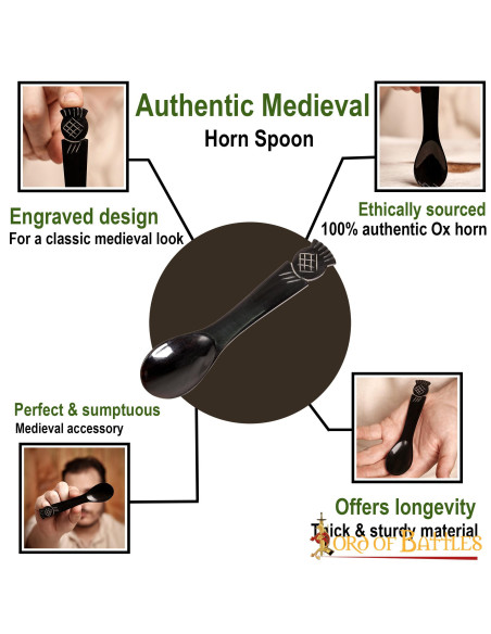 Conjunto 4 colheres medievais em...