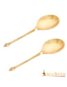 Conjunto de 2 colheres romanas de latão (14 cm.)