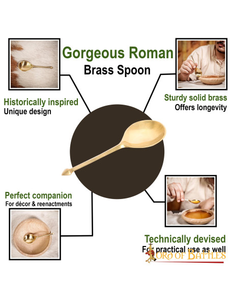 Conjunto de 2 colheres romanas de...