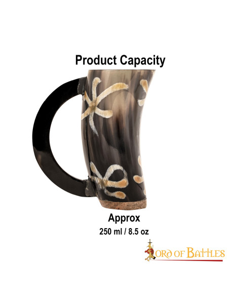 Caneca de cerveja chifre de boi viking