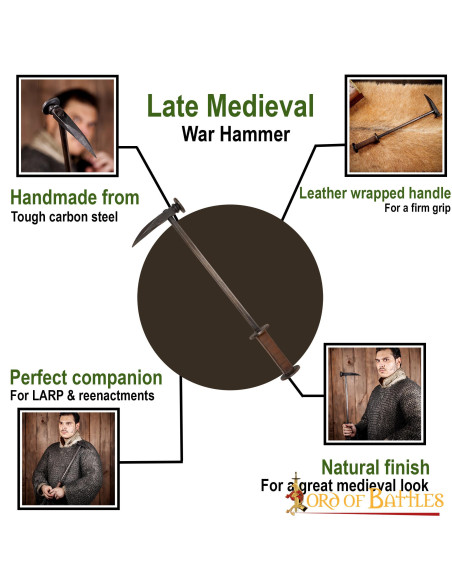 martelo de guerra medieval, gótico