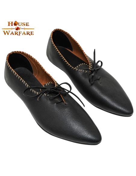 Sapatos Senhora Medieval em pele com...