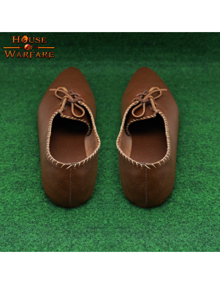 Sapatos Senhora Medieval em pele com...