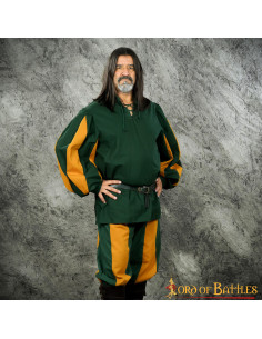 Calça Drago Renascentista - Verde e Laranja 2