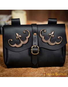 Saco, tipo pochete, da Baixa Idade Média (13x18 cm.)