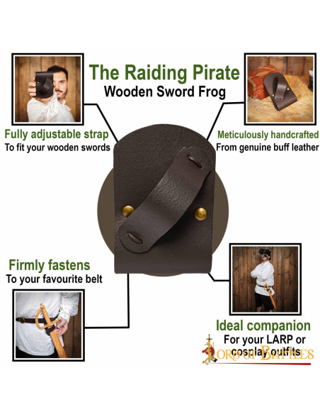 Baldric para espadas de madeira em...