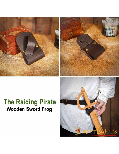 Baldric para espadas de madeira em...