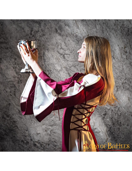 Vestido medieval de mulher Zuria,...