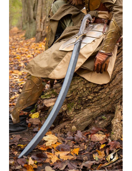 Espada élfica curva para LARP (105 cm.)