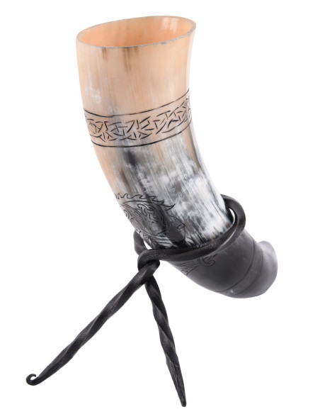 Chifre Viking Norse Wolf Fenrir com...