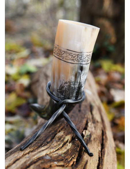 Chifre Viking Norse Wolf Fenrir com...