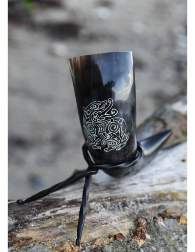 Chifre do Dragão Viking com suporte (200-300 ml.)